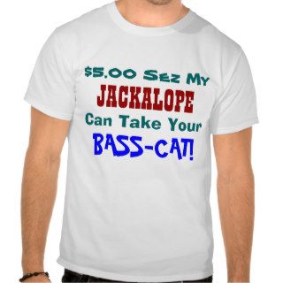 Jackalope vs. Bass Cat T Shirt