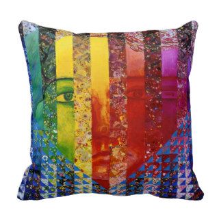 Conundrum I – Abstract Rainbow Woman Goddess Pillows
