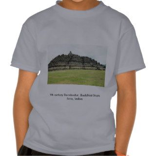 9th century Borobudur, Buddhist Stupa, Java, Indon Tee Shirt