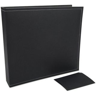Lickety Slip 'Beetle (Black)' 12x12 D ring Album Bazzill Scrapbook Albums