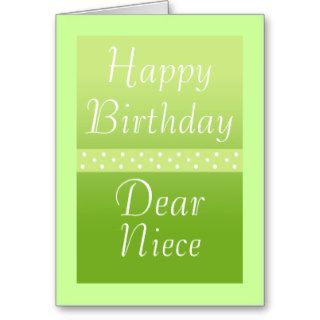 Happy Birthday, Dear Niece Cards