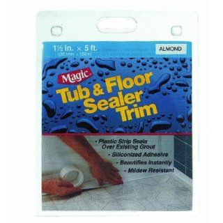 Magic American MC326T Floor and Tub Peel and Stick Caulk, Biscuit Adhesive Caulk