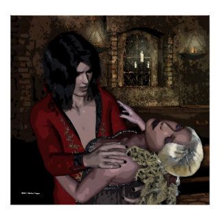 Bliss Vampire Gothic 3D Fantasy Print