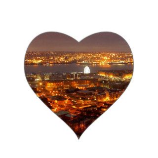 Across Liverpool to the River Mersey & Wirral Heart Sticker