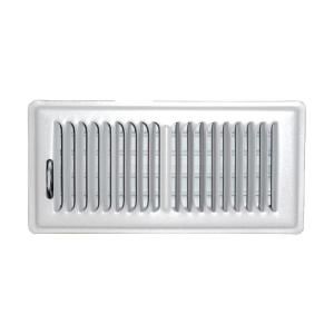 SPEEDI GRILLE 4 in. x 10 in. White Floor Vent Register with 2 Way Deflection SG 410 FLW