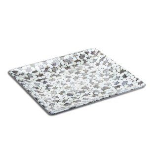 Elite Global Solutions M1313SQ Rock On Gray River Rock 13" Square Plate   Kitchen Products