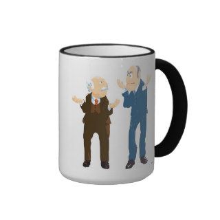Muppets Sattler And Waldorf looking at each other Mugs