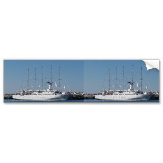 Five Masted Cruise Ship Bumper Stickers