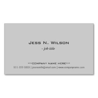 Simple, elegant gray business cards.