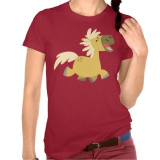 Laughing Cartoon Pony Women T shirt
