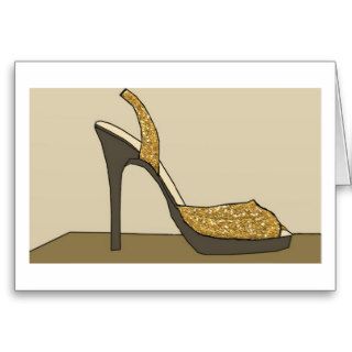 The Golden Shoe Greeting Cards