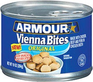 Armour Vienna Sausages Bites, 10 Ounce (Pack of 12)  Packaged Meats And Seafoods  Grocery & Gourmet Food