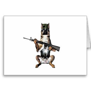 Military Dog Greeting Cards
