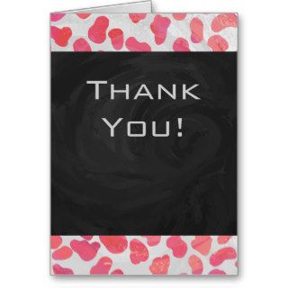 Dalmatian Pink and White Print Greeting Cards