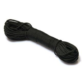 Paracord Parachute Cord Lanyard Rope 7 Core Strand Nylon Survival Outdoor Black  Sports & Outdoors