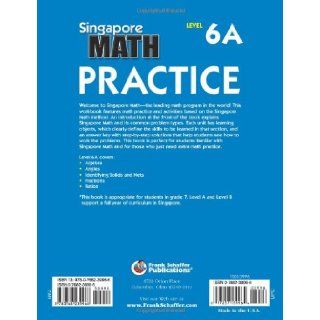 Singapore Math Practice, Level 6A, Grade 7 Not Available (NA) 9780768239966 Books