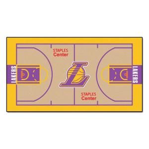 FANMATS Los Angeles Lakers 2 ft. x 3 ft. 8 in. NBA Court Runner 9491
