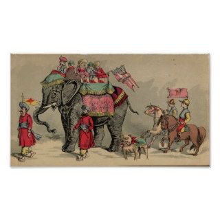 Circus Elephants and Horses Posters