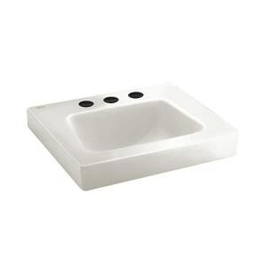 American Standard Roxalyn Wall Mount Bathroom Sink in White 0194.076.020