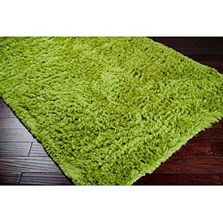 Hand woven Santa Fe Lime Green New Zealand Wool Rug (8' x 10'6) 7x9   10x14 Rugs