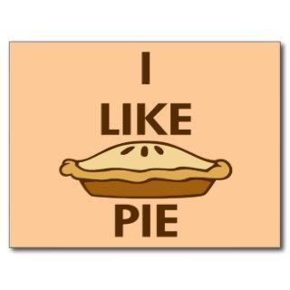 I Like Pie Postcard