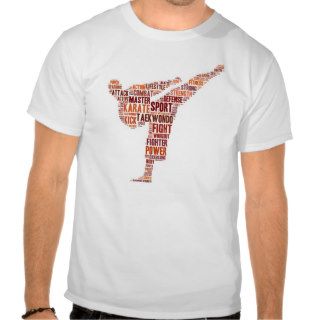 MMA Karate Fighter Word Picture Tees