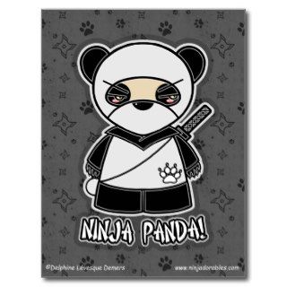 Ninja Panda Postcard