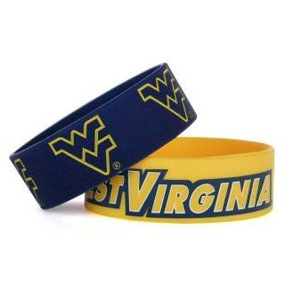 West Virginia Mountaineers AMINCO INC. Wide Bracelet 2pk Aminco  Sports Fan Bracelets  Sports & Outdoors