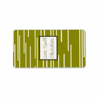 1.25" x 2.75" Hershey's Green Pear Fruit Stripes Labels