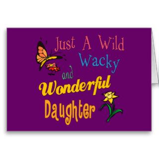 Funky Best Daughter Ever Gifts Greeting Card