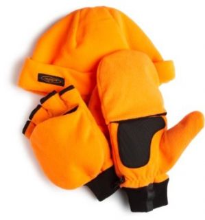 Flip GLV/Watch Cap Combo Blaze Orange, Size XL / XXL  Skiing Gloves  Sports & Outdoors