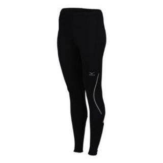 Mizuno Women's Breath Thermo Bio Leg Running Tight, Black, Large  Running Apparel  Clothing