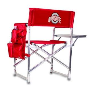 Picnic Time Ohio State University Red Sports Chair with Embroidered Logo 809 00 100 442