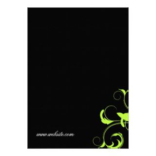 311 Roxy Solid Green Gift Certificate Custom Announcements