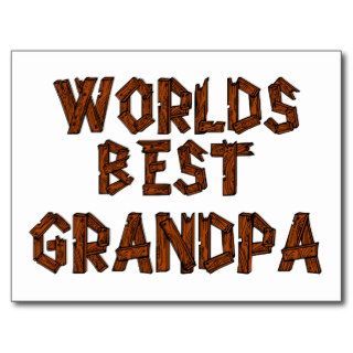 World's Best Grandpa Postcard