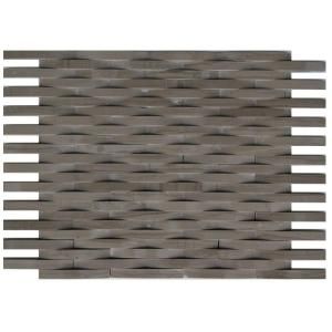 Splashback Tile 3D Reflex Athens Grey 12 in. x 12 in. x 8 mm Stone Floor and Wall Tile (1 sq. ft.) 3D REFLEX ATHENS GREY STONE TILES