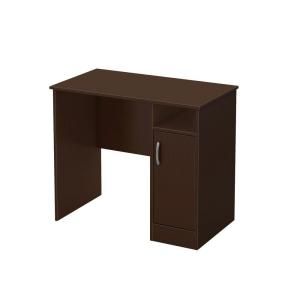 South Shore Furniture Freeport Small Work Desk in Chocolate 7259075