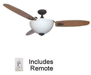 345 series Contemporary Ceiling Fan, Offers up to 33% More Light than other modern fans. Includes Remote. Fan Lighting goes up to 180 watts, Oil rubbed bronze with matte white Light, Blade finish 1 side Cherry, 1 side Walnut. Includes 3 Way Set Up   3, 4,