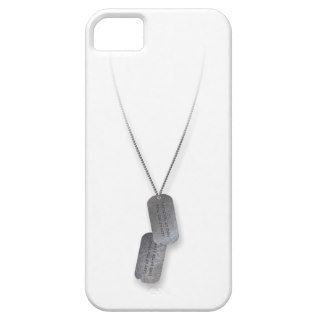For a patriotic American soldier Dog tags iPhone 5 Case