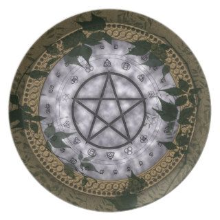 Ancient Magic Pagan Wiccan Dinner Plate