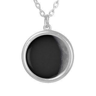 Waxing Crescent moon phase necklace