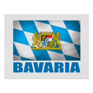 Bavaria Flag & COA Print
