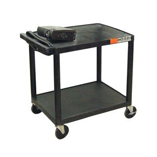 Offex Multi Purpose Two shelf Rolling Storage Cart with Electric Offex Stands & Carts