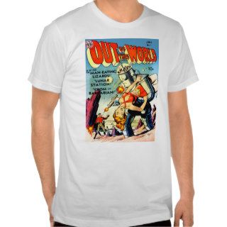 OUT OF THIS WORLD Cool Vintage Comic Book Cover Tee Shirt