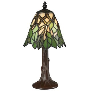 Z Lite Mini Multicolor Chestnut bronze Tiffany Table Lamp Tiffany Style