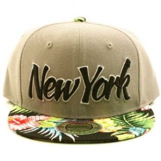 Men's Hawaii Summer New York Snapback Cool Baseball Adjustable Cap Hat Gray at  Mens Clothing store