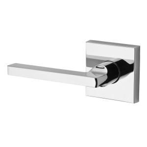 Baldwin Reserve Square Polished Chrome Left Handed Half Dummy Lever with Contemporary Square Rose HD.SQU.L.CSR.260