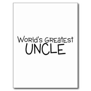 Worlds Greatest Uncle Post Card