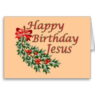Happy Birthday Jesus Cards