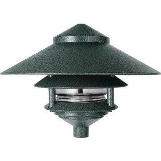 RAB Lighting LL323VG/F13 Compact Fluorescent 3 Tier Lawn Light with 10" Top, Quad Type, 13W Power, 860 Lumens, 120VAC, Verde Green Fluorescent Lamps